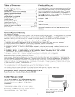 Preview for 2 page of Kenmore 790.9503 Series Use & Care Manual