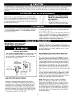 Preview for 6 page of Kenmore 795.7130 Series Use & Care Manual