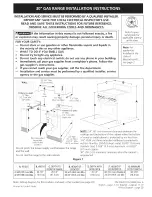 Preview for 1 page of Kenmore 7961 - Pro 30 in. Gas Range Installation Instructions Manual