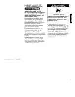 Preview for 11 page of Kenmore 8875 - 24 in. Laundry Center Owner'S Manual And Installation Instructions