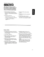 Preview for 39 page of Kenmore 8875 - 24 in. Laundry Center Owner'S Manual And Installation Instructions