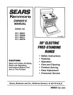 Preview for 1 page of Kenmore 911. 62041 Owner'S Manual