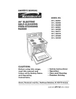 Kenmore 911.92391 Owner'S Manual preview
