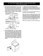 Preview for 3 page of Kenmore 9410 - 30 in. Electric Range Installation Instructions Manual