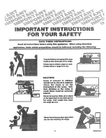 Preview for 3 page of Kenmore 95635 Use Use, Care, Safety Manual