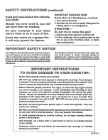 Preview for 6 page of Kenmore 95635 Use Use, Care, Safety Manual