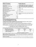 Preview for 2 page of Kenmore 95715 Use & Care Manual