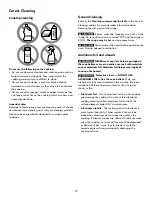 Preview for 27 page of Kenmore 970-6363* Use & Care Manual