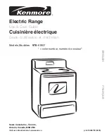 Preview for 1 page of Kenmore 970-6863 Series Use & Care Manual