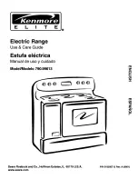 Kenmore 9961 - Elite 40 in. Electric Use And Care Manual preview