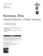 Preview for 1 page of Kenmore Elite 153.321161 Use & Care Manual