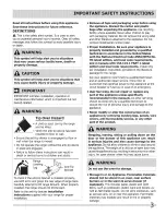 Preview for 3 page of Kenmore Elite 790.9715 series Use And Care Manual