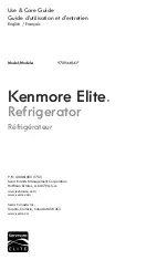 Kenmore Elite 970R44843 Use & Care Manual preview