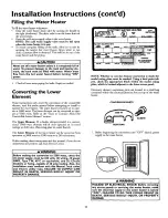 Preview for 10 page of Kenmore Power Miser 12 153.320392 HT Owner'S Manual