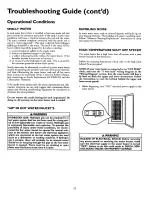 Preview for 22 page of Kenmore Power Miser 12 153.320392 HT Owner'S Manual