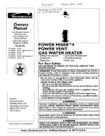Kenmore POWER MISER 153.335816 Owner'S Manual preview