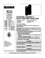 Kenmore POWER MISER 153.336151 Owner'S Manual preview