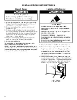 Preview for 8 page of Kenmore W10884766B Installation Instructions Manual