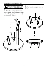 Preview for 3 page of Kenroy Home NEWCASTLE COFFEE TABLE 47028 Use And Care Manual