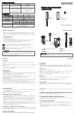 Preview for 1 page of Kenwei E100F Quick Manual