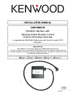 Kenwood CAW-KIMUN1 Installation Manual preview