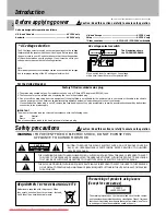 Preview for 2 page of Kenwood CD-203 Instruction Manual