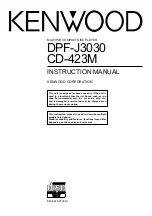 Kenwood CD-423M Instruction Manual preview