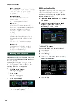 Preview for 74 page of Kenwood DNX317BTS Instruction Manual