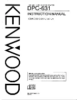 Preview for 1 page of Kenwood DPC-631 Instruction Manual