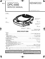 Kenwood DPC-885 Service Manual preview