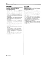 Preview for 4 page of Kenwood DPX-MP4070 Instruction Manual