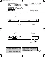 Preview for 1 page of Kenwood DVF-3080-S/8100 Service Manual