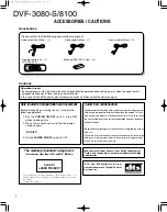 Preview for 2 page of Kenwood DVF-3080-S/8100 Service Manual