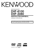 Kenwood DVF-3080 Instruction Manual preview