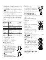 Preview for 4 page of Kenwood FP691 User Manual