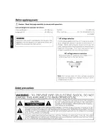 Preview for 3 page of Kenwood HTB-506 Quick Start Manual