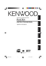 Kenwood K-701 Instruction Manual preview