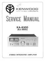 Preview for 1 page of Kenwood KA-8300 Service Manual