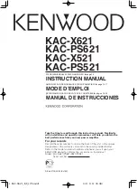 Kenwood KAC-PS521 Instruction Manual preview