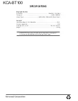 Preview for 16 page of Kenwood KCA-BT100 Service Manual