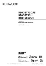 Kenwood KDC-5057SD Instruction Manual preview