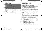 Preview for 88 page of Kenwood kdc-bt700dab Manual For Use And Installation