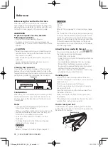 Preview for 4 page of Kenwood KDC-U7053BT Instruction Manual