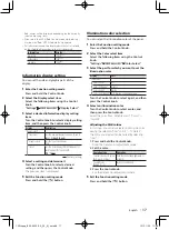 Preview for 17 page of Kenwood KDC-U7053BT Instruction Manual