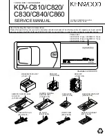 Preview for 1 page of Kenwood KDV-C810 Service Manual