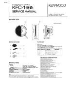 Kenwood KFC-1665 Service Manual preview