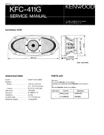 Kenwood KFC-411G Service Manual preview