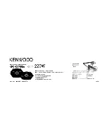 Preview for 4 page of Kenwood KFC-C5780ie Installation Instructions Manual