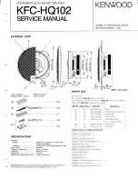 Kenwood KFC-HQ102 Service Manual preview