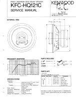 Kenwood KFC-HQ121C Service Manual preview